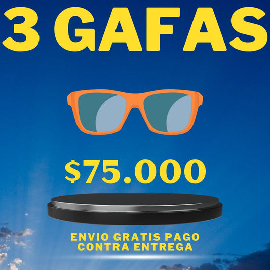 Gafas de Sol Promo 3 x $75.000
